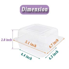 img 3 attached to Disposable Clamshell 📦 Container with Compartments for Storage