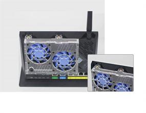 img 2 attached to 💨 Effective Cooling Solution: USB-Powered Ultra Silent Cooling Fan Radiator for RT-AX86U Router