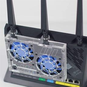 img 1 attached to 💨 Effective Cooling Solution: USB-Powered Ultra Silent Cooling Fan Radiator for RT-AX86U Router