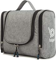 bago hanging toiletry bag - leak proof travel bag for women & men with hanging hook & inner organization, prevent items from shifting - pack like a pro logo