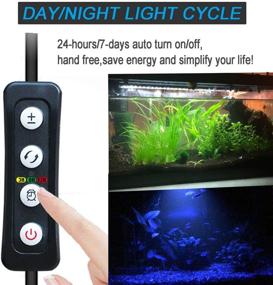img 3 attached to 🐠 MingDak 24/7 Submersible Aquarium Light: Auto Turn on/Off, Day/Night Cycle, 3 Stage Timer, True 660Nm RED LEDs, Brightness Adjust - Buy Now for Your Fish Tank!