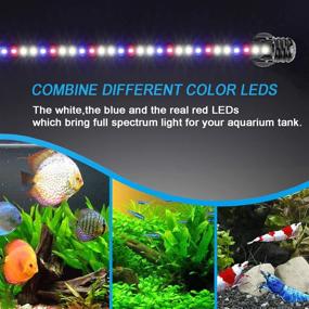 img 2 attached to 🐠 MingDak 24/7 Submersible Aquarium Light: Auto Turn on/Off, Day/Night Cycle, 3 Stage Timer, True 660Nm RED LEDs, Brightness Adjust - Buy Now for Your Fish Tank!