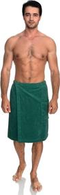 img 4 attached to Versatile Men's Adjustable Cotton Terry Spa Shower Bath Gym Cover Up from TowelSelections