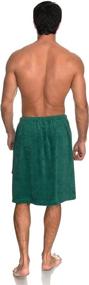 img 3 attached to Versatile Men's Adjustable Cotton Terry Spa Shower Bath Gym Cover Up from TowelSelections