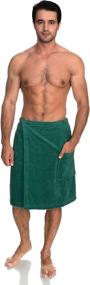 img 2 attached to Versatile Men's Adjustable Cotton Terry Spa Shower Bath Gym Cover Up from TowelSelections