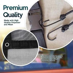 img 3 attached to 🚗 Universal Mesh Vehicle Pet Barrier - Zone Tech Large Car Net Barrier for Optimal Pet Safety