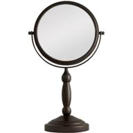 🔍 zadro 10x magnification 2-sided swivel vanity mirror - 8-inch, oil-rubbed bronze finish: perfect for flawless makeup and grooming logo