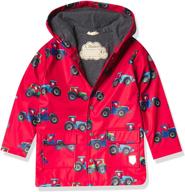 hatley printed raincoat linework dinos logo