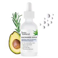 🌟 instanatural niacinamide 5% face serum - vitamin b3 age-defying moisturizer - reduces breakouts, wrinkles, lines, age spots, hyperpigmentation, dark spot removal - 2 oz logo