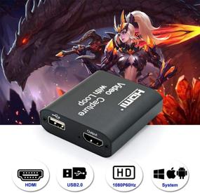 img 1 attached to 🎥 Видеокарта ORIVISION 4K HDMI с проходной выход - захват видео в Full HD 1080P для потоковой передачи, трансляции и видеоконференций - совместима с S3/PS4/Xbox One/зеркальными камерами/видеокамерами.