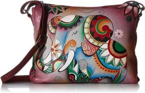 img 4 attached to 👜 Stylish Anna Anuschka Women's Crossbody Safari Handbags & Wallets: Where Fashion Meets Function