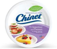 🍽️ chinet classic white, 6.75 inch round appetizer and dessert plates, pack of 70 logo