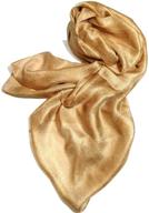 sophisticated shanlin solid color silk 🧣 feel long scarves: a must-have fashion accessory logo