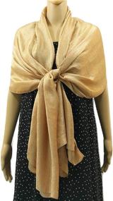 img 1 attached to Sophisticated Shanlin Solid Color Silk 🧣 Feel Long Scarves: A Must-Have Fashion Accessory