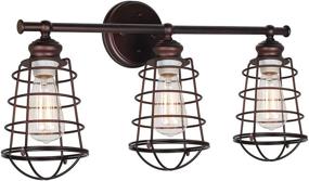 img 4 attached to 💡 Stylish Bronze 3-Light Vanity Light: Design House 519736 Ajax - Illuminate Your Space with Elegance