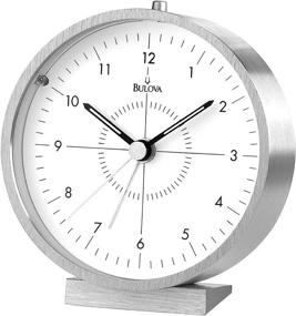 img 2 attached to ⏰ Bulova B6844 Flair Alarm Clock, Silver - Enhanced for SEO