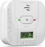 🔥 lcd display smoke, heat, and carbon monoxide detector alarm - ul 217 & ul 2034 standards compliant logo