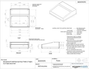 img 1 attached to BUD Industries PC 11493 Plastic Natural