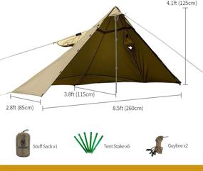 img 2 attached to 🏕️ OneTigris TENTSFORMER Rain Poncho: Versatile Waterproof Cover for Camping & Outdoors