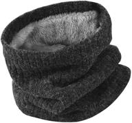 🧣 winter scarf neck warmer gaiter: essential men's accessories for scarves logo