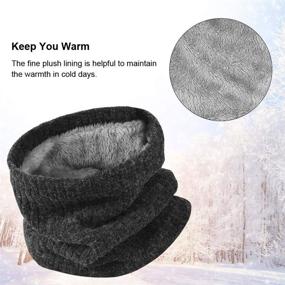 img 1 attached to 🧣 Winter Scarf Neck Warmer Gaiter: Essential Men's Accessories for Scarves