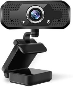 img 4 attached to 📹 Teslong Full HD Webcam with Microphone: High-Resolution USB Web Camera for Video Calling, Recording, Conferencing