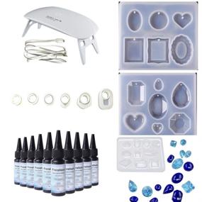 img 4 attached to 🔧 Upgrade Your DIY Crafts with UV Resin Lamp Included- 10 Pcs 30ML Quick Cure Crystal Clear Epoxy Resin Kit +9 Molds