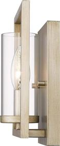 img 2 attached to 🌟 White Gold Marco Sconce by Golden Lighting 6068-1W WG