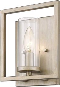 img 4 attached to 🌟 White Gold Marco Sconce by Golden Lighting 6068-1W WG