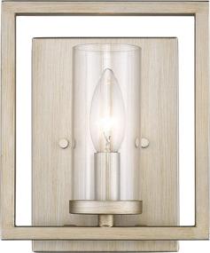 img 3 attached to 🌟 White Gold Marco Sconce by Golden Lighting 6068-1W WG