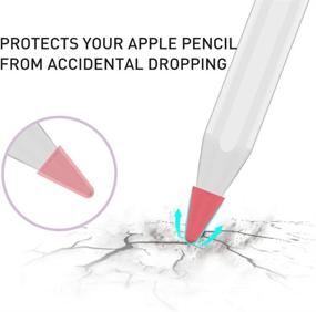 img 1 attached to 🖊️ Delidigi 40 Pack Silicone Nib Caps: A Complete Writing Protection set for Apple Pencil 2nd Generation and 1st Gen - Purple+Green+Orange+Red,40Pack