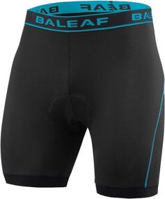 img 3 attached to 🚴 BALEAF Men's Padded Cycling Shorts - 4D Compression Underwear for Mountain Biking, Bicycle Riding and Biker Liner