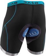 🚴 baleaf men's padded cycling shorts - 4d compression underwear for mountain biking, bicycle riding and biker liner logo