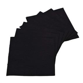 img 2 attached to 🍹 Perfectware 2ply Black Beverage Napkins - 500 Count, High-Quality Cocktail Black Napkins - 5x5 Black Beverage Napkin