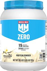 img 4 attached to 🥛 Muscle Milk Zero Protein Powder: Vanilla Flavor, 100 Calories, 15g Protein, 1.65lb - 25 Servings