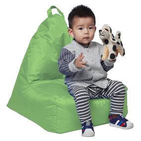 img 2 attached to Cali Alpine Sack Bean Bag Chair - Dirt-Resistant Coated Oxford Fabric for Long-Lasting Use, Grassy Green Color - Flexible Seating for Kids, Teens, Adults - Ideal Furniture for Bedrooms, Dorm Rooms, Classrooms