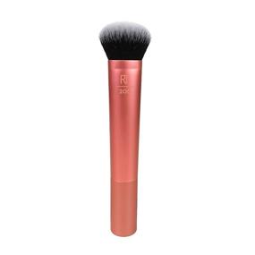 img 2 attached to 💕 Real Techniques 1411 Professional Foundation Makeup Brush: Achieve Flawless, Streak-Free Application with Ease, in Pink