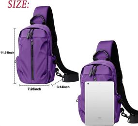 img 3 attached to Versatile Medium Gray Waterproof Backpack: Crossbody Style for Casual Daypack Use