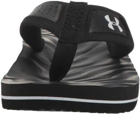 img 3 attached to 👟 Under Armour Boy's Marathon Key IV T Flip-Flop: Sleek Black Design for Versatile Comfort, Size 2