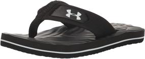 img 4 attached to 👟 Under Armour Boy's Marathon Key IV T Flip-Flop: Sleek Black Design for Versatile Comfort, Size 2