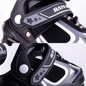 img 1 attached to 🛼 Adjustable Inline Skates for Kids, Boys, and Girls with Illuminating Wheels - MammyGol