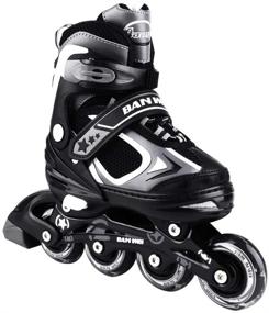 img 2 attached to 🛼 Adjustable Inline Skates for Kids, Boys, and Girls with Illuminating Wheels - MammyGol