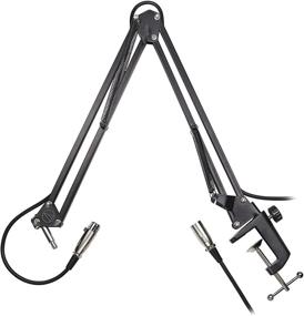 img 1 attached to 🎤 Audio-Technica AT2020PK Vocal Microphone Pack for Streaming/Podcasting with XLR Cardioid Condenser Mic, Adjustable Boom Arm, and Monitor Headphones in Black