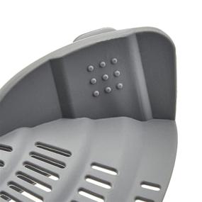 img 1 attached to 👍 Efficient and Convenient AmazonCommercial Clip-On Silicone Strainer for Hassle-Free Cooking