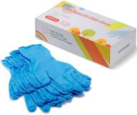 🧤 zomchain nitrile gloves for kids, disposable gloves for 4-10 years - latex-free, food grade, powder-free - ideal for kids festival preparation, crafting, painting, gardening, cooking, cleaning (100pcs, xs) logo