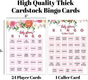 img 2 attached to Baby Shower Bingo Stickers Standing Event & Party Supplies