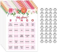 baby shower bingo stickers standing event & party supplies logo
