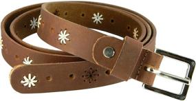 img 4 attached to Leather Floral Handmade Fashion Durable