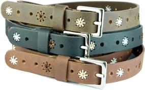 img 1 attached to Leather Floral Handmade Fashion Durable