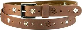 img 3 attached to Leather Floral Handmade Fashion Durable